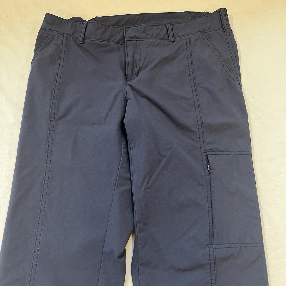 Kirkland Travel Pants Womens Sz 4 Navy Blue Nylon Outdoor Hiking Performance - Picture 2 of 11